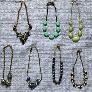 Lot of Jcrew statement necklaces